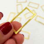 Load image into Gallery viewer, Gold-plated Sterling Silver Brushed Connectors