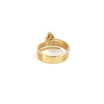 Load image into Gallery viewer, 14k Solid Gold Spiral Heart Ring.