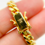 Load image into Gallery viewer, 150R04GGA3BOXBracelet. 14K Solid Yellow Gold Flat Curb Link Bracelet