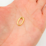 Load image into Gallery viewer, Shop 14MM Gold-plated Sterling Silver Oval Clasp