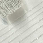 Load image into Gallery viewer, 69S1SS. Sterling Silver Satellite Curb & Diamond Cut Marina Link Chain