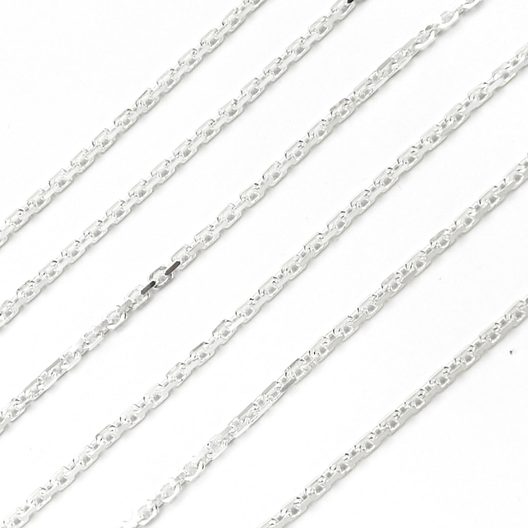 Buy Sterling Silver Diamond Cut Cable Chain