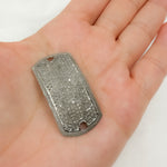 Load image into Gallery viewer, DC974. Diamond & Sterling Silver Rectangle Connector