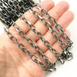 Load image into Gallery viewer, Silver Diamond Cut Cable Link Chain
