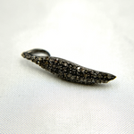 Load image into Gallery viewer, DC053. Diamond Sterling Silver Leaf Shape Pendant