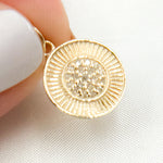 Load image into Gallery viewer, Gold Diamond Circle Charm