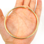 Load image into Gallery viewer, GER167. 14K Solid Gold Hollow Smooth Hoop