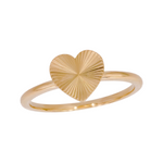 Load image into Gallery viewer, 14k Solid Gold Heart Ring