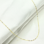 Load image into Gallery viewer, 14k Solid Yellow Gold Flat Cable Chain. 018FLBL
