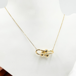Load image into Gallery viewer, NFZ71461. 14K Solid Gold Knot Necklace