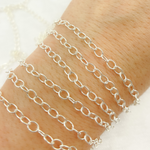 Load image into Gallery viewer, 2207SS. 925 Sterling Silver Round Link Chain