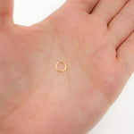 Load image into Gallery viewer, 7MM Open Gold Plated Jump Ring