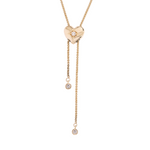 Load image into Gallery viewer, NFB71826. 14K Solid Gold Diamond and Gemstone Heart Necklace