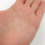 Load image into Gallery viewer, 24 Gauge White Sterling Silver Flat 1 Inch Headpin