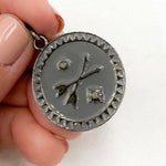 Load image into Gallery viewer, Buy Sterling Silver Round Enamel Pendant