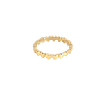 Load image into Gallery viewer, 14k Solid Gold Hearts Band Ring.