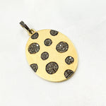 Load image into Gallery viewer, DP399. Diamond Sterling Silver Oval Pendant