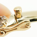 Load image into Gallery viewer, KG90. 14K Solid Gold Diamond Flower Shape Bangle