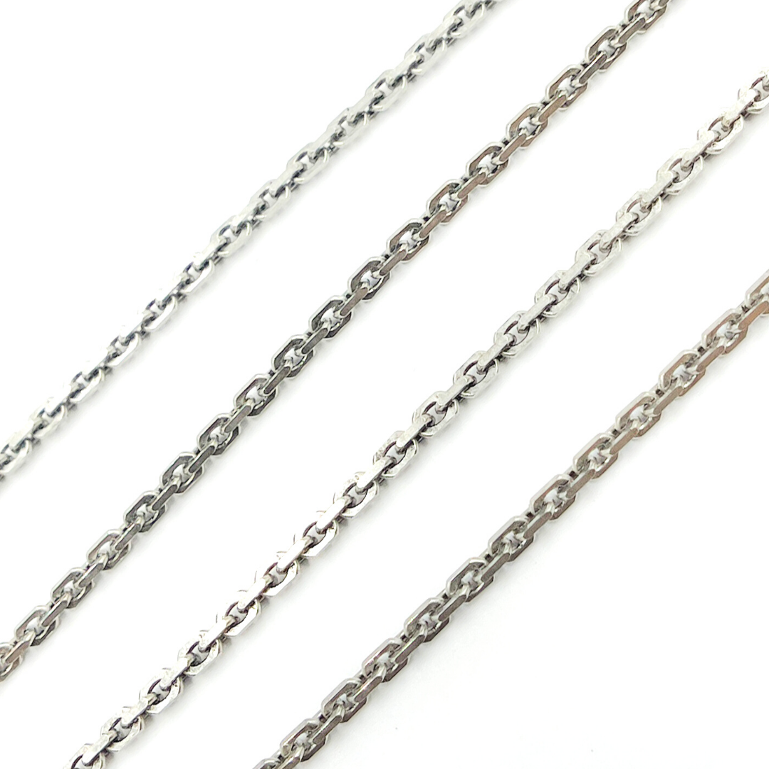 Z37OX. Oxidized Sterling Silver Thick Cable Link Chain