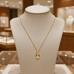 Load image into Gallery viewer, DPE00405.14K Solid Gold Diamond Solitaire Pendant Necklace