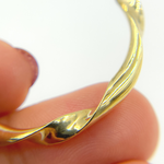 Load image into Gallery viewer, GER125. 14K Solid Gold Twisted Hoop