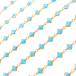 Load image into Gallery viewer, V315ENGF. 14K Gold Filled Enamel Clover Link Chains