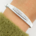 Load image into Gallery viewer, BNH68429. 14K Solid Gold Diamond Bangle
