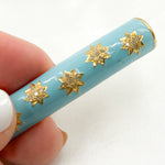 Load image into Gallery viewer, Diamond Sterling Silver Long Rectangle Star Enamel Connector