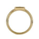 Load image into Gallery viewer, Gold Diamond Rectangle Ring