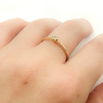 Load image into Gallery viewer, 14K Solid Gold Diamond Ring.