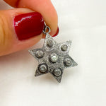 Load image into Gallery viewer, DSP072. Gemstone & Sterling Silver Star Pendant