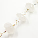 Load image into Gallery viewer, Rainbow Moonstone Silver Wire Chain