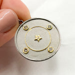 Load image into Gallery viewer, Silver Round Star Pendant