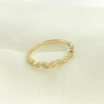 Load image into Gallery viewer, 14K Solid Gold Diamond Ring.