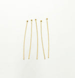 Load image into Gallery viewer, 14K Gold Filled Ball Headpin 26 Gauge 1, 1.5 &amp; 2 inch
