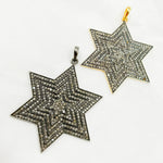 Load image into Gallery viewer, DP113. Diamond Sterling Silver Star Pendant