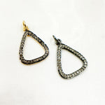 Load image into Gallery viewer, DC033. Diamond Sterling Silver Triangle Pendant