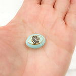 Load image into Gallery viewer, Silver Marquise Flower Enamel Bead
