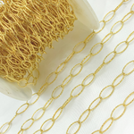 Load image into Gallery viewer, Gold Plated 925 Sterling Silver Hammered Oval Link Chains