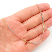 Shop Now Tri-Tone Sterling Silver Layering Snake Necklace