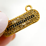 Load image into Gallery viewer, DC958. Diamond Sterling Silver Oval Pendant with Gemstone