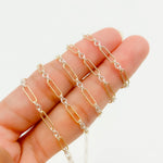 Load image into Gallery viewer, XM/2331/SP. 14k Gold Filled 1 Long & 3 Sterling Silver Short Link Chain