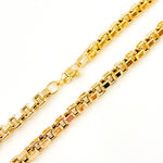 Load image into Gallery viewer, Buy 14K Solid Gold Hollow Box Link Necklaces