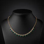 Load image into Gallery viewer, NFK71702. 14K Solid Gold Diamond and Gemstone Necklace