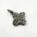 Load image into Gallery viewer, Diamond Sterling Silver Flower Charm