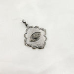 Load image into Gallery viewer, DP297. Diamond Silver Eye Flower Pendant