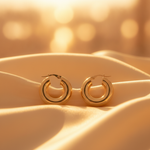 Load image into Gallery viewer, 15850000047. 14K Solid Gold Chunky Hollow Hoop Earrings