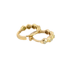 Load image into Gallery viewer, HP402076. 14K Solid Gold Diamond Hoop Earrings