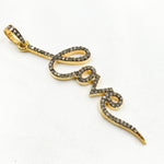 Load image into Gallery viewer, DP603. Diamond Sterling Silver Love Pendant
