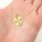 Load image into Gallery viewer, DC301. Diamond Sterling Silver Round Cross Charm